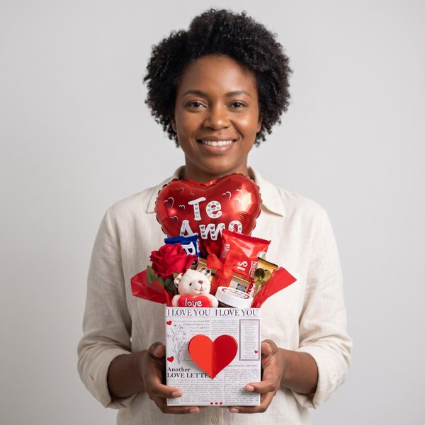 Cesta Love Journal Mix Chocolates