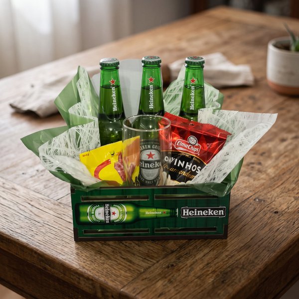 Cesta de Cerveja e Aperitivos 