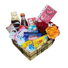 Imagem de Cesta de Café da Manhã Coração Apaixonado