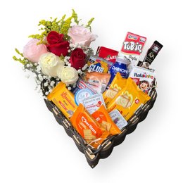 Imagem de Cesta de Café Coração Apaixonado 