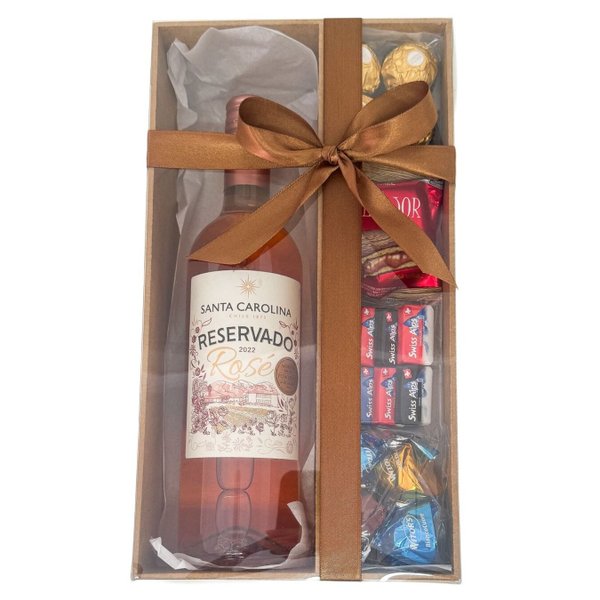 Chocolates e Vinho Rose 