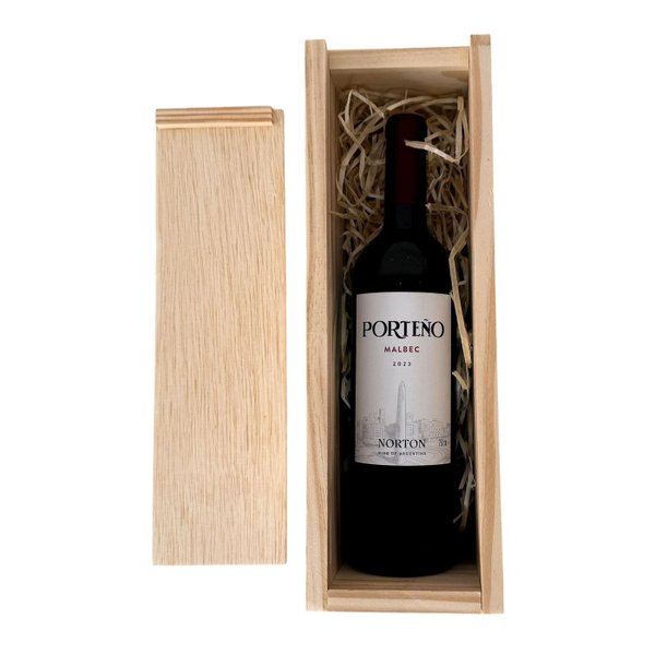 Vinho Norton Porteño na Caixa de Madeira