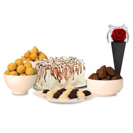 Imagem de Kit Festa Classico Com Cone Preto De Rosa Encantada