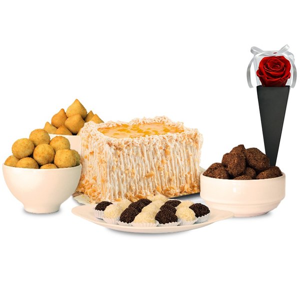 Kit Festa 1 Zero Açúcar Cone Preto De Rosa Encantada