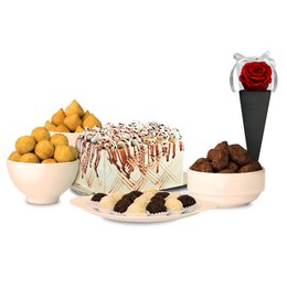 Imagem de Kit Festa 2 Classico Com Cone Preto De Rosa Encantada