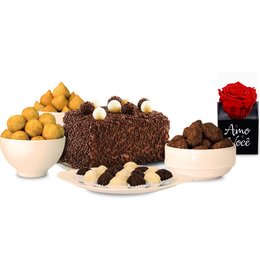 Imagem de Kit Festa 2 Tradicional Com Rosa Amo Você