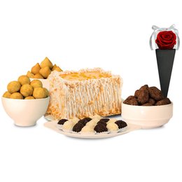 Imagem de Kit Festa 2 Zero Açúcar Cone Preto De Rosa Encantada