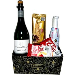 Imagem de Cesta Vinho Prosecco , Espumante e Chocolates