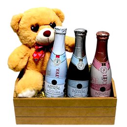 Imagem de Cesta Trio de Mini Vinhos