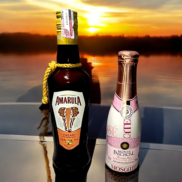 Cesta Amarula e Espumante com Chocolate