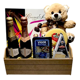 Imagem de Cesta Duplo Chandon com Urso e Chocolate