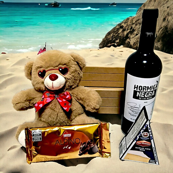 Cesta Especial, Vinho, Queijo e Chocolate