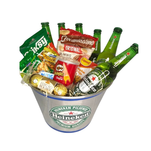 Balde de Cerveja Grande com Aperitivos