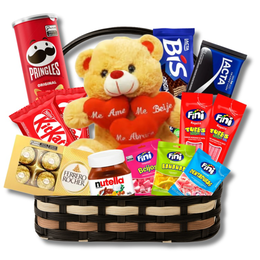 Imagem de Cesta Amor e Delícias com Pelúcia