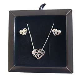 Imagem de Conjunto Coração Prata