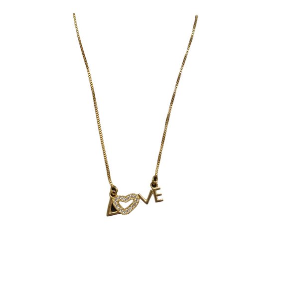 Colar Love Dourado 