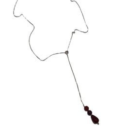 Imagem de Colar Gravatinha Pingente pedra natural coloridas