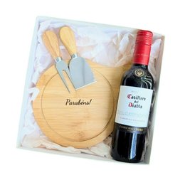 Imagem de Caixa Cesta Tabua e Vinho