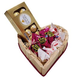 Imagem de Cesta de Chocolate de Coração 