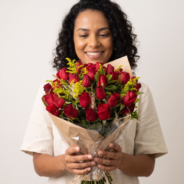 Buquê Paixão Rosas Vermelhas 36 unidades