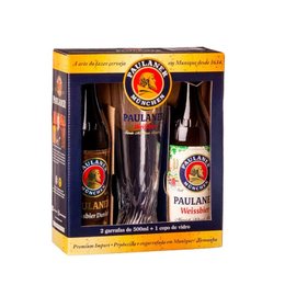Imagem de Kit de 2 Cervejas Paulaner Munchen e 1 Copo Exclusivo