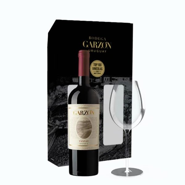 Kit Vinho Uruguaio Bodega Garzon 750ml com Taça