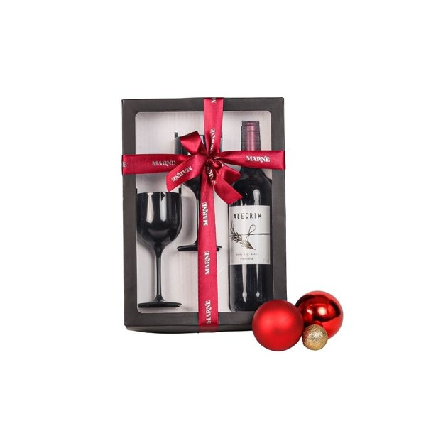 Kit de Presente Vinho com Taças 