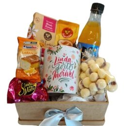 Imagem de Cesta - Caneca Linda, Forte e Incrível - com Suco