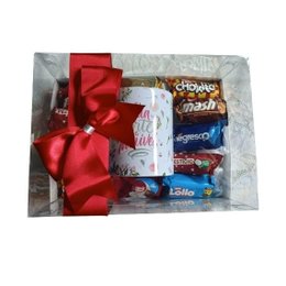 Imagem de Caixa de Chocolate com Caneca Linda, Forte e Incrível