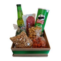 Imagem de Cesta Petiscos com Cerveja e Amendoim