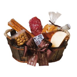 Imagem de Cesta Rústica em Madeira Cerveja e Petiscos