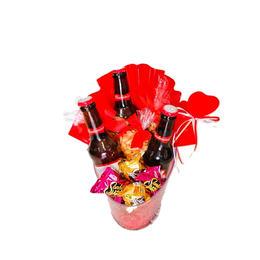 Imagem de Balde Cerveja em Acrílico 3 Garrafas Petiscos e Doces