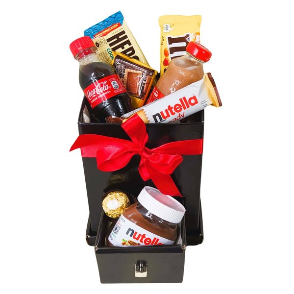 Caixa Gaveta com Chocolates e Coca Cola