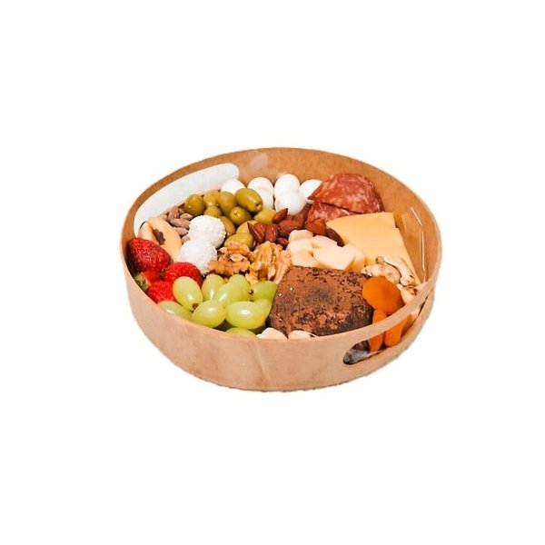 Bandeja em MDF Redonda P com Frios e Petiscos