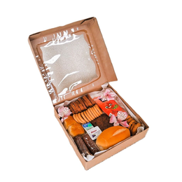 Imagem de Caixa Kraft Visor Mini Café e Petiscos