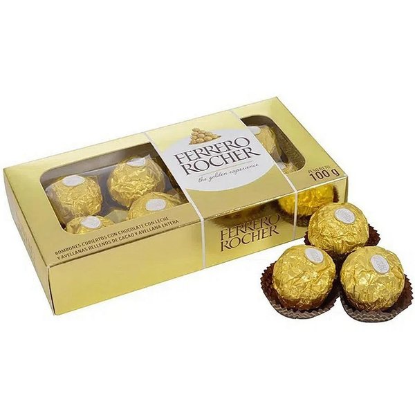 Caixa Ferrero Rocher com 8