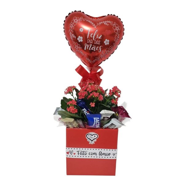 Cachepot Chocolates com Amor Mamãe