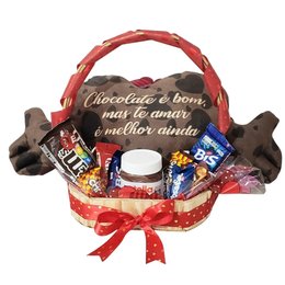 Imagem de Cesta Coração Chocolícia