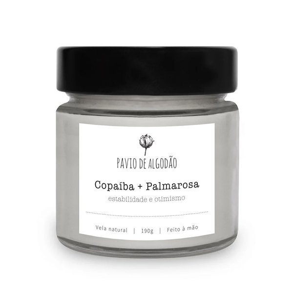 Vela Copaíba e Palmarosa + Caixa Presente