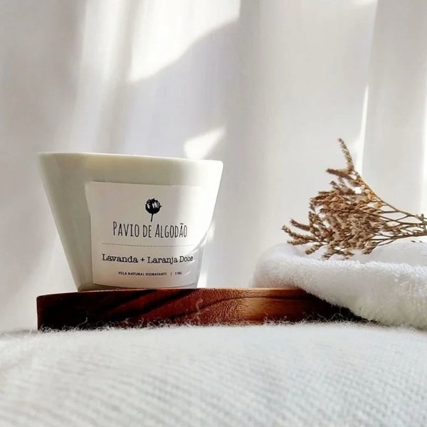 Vela Massagem - Lavanda + Laranja Doce