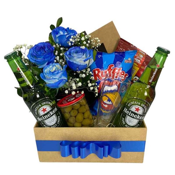 Cesta Happy Hour - Azul