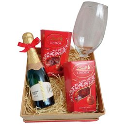 Imagem de Box Luxo de Mini Chandon e Lindt