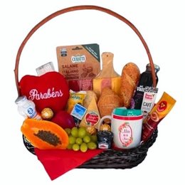 Imagem de Cesta de Café Luxo Mãe é uma Rainha