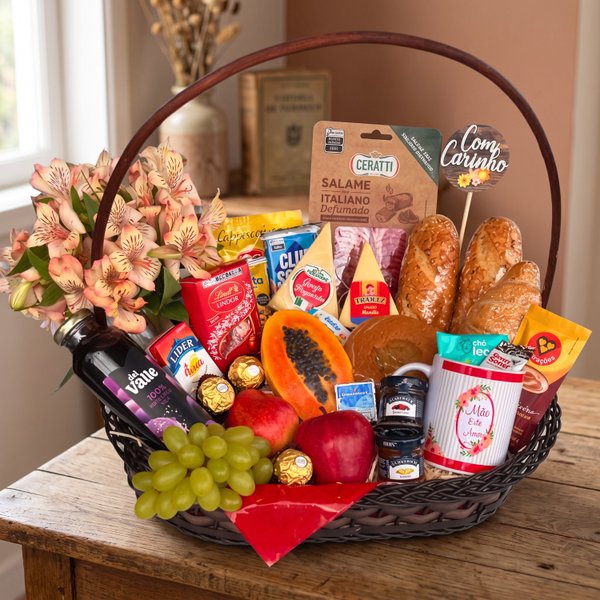 Cesta de Café Mães Premium Luxo