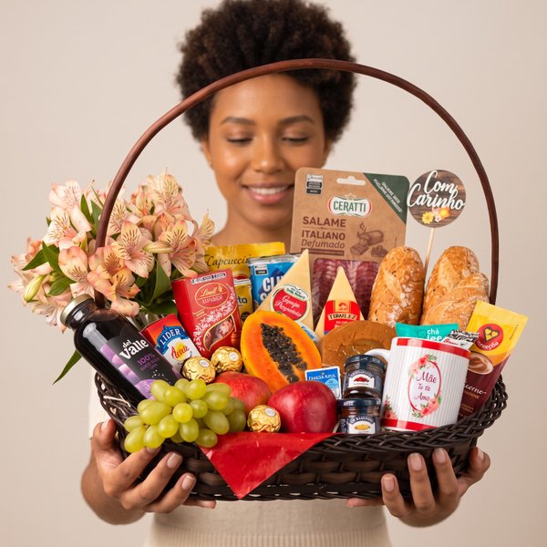Cesta de Café Mães Premium Luxo