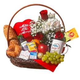 Imagem de Cesta de Café Mãe Te Amo