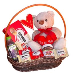 Imagem de Cesta Amor Carioca com Ursinho