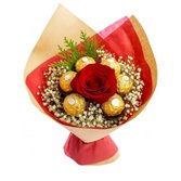 Buquê de Rosa Colombiana e Ferrero