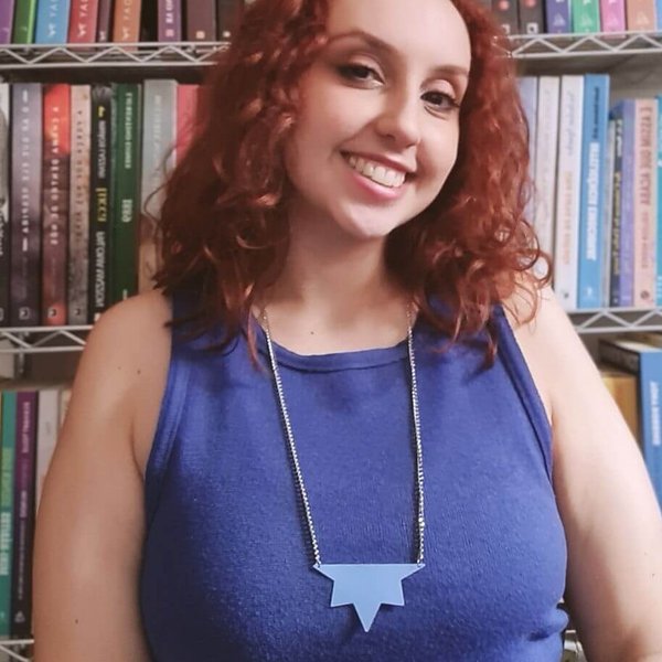 Colar Alhena Azul com Prata