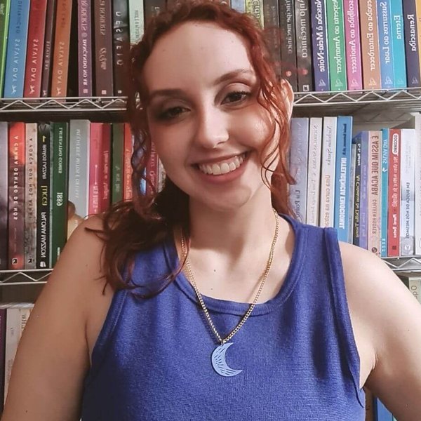 Colar Ayla Azul com Ouro
